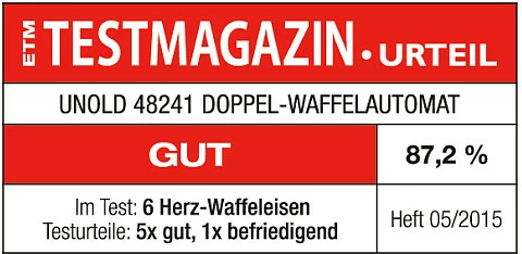 Aparat vaflash UNOLD 48241, metal, 2 vafla, termostat i rregullueshëm, ngjyrë e zezë