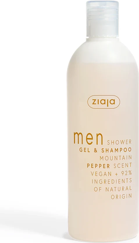Xhel dushi dhe shampo Ziaja Men Mountain Pepper, 400 ml
