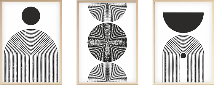 Pikturë kanavacë Serchie, triptik, printim digjital, 30x3x40cm