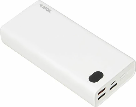 Power bank iBox PB20 20000 mAh, e bardhë