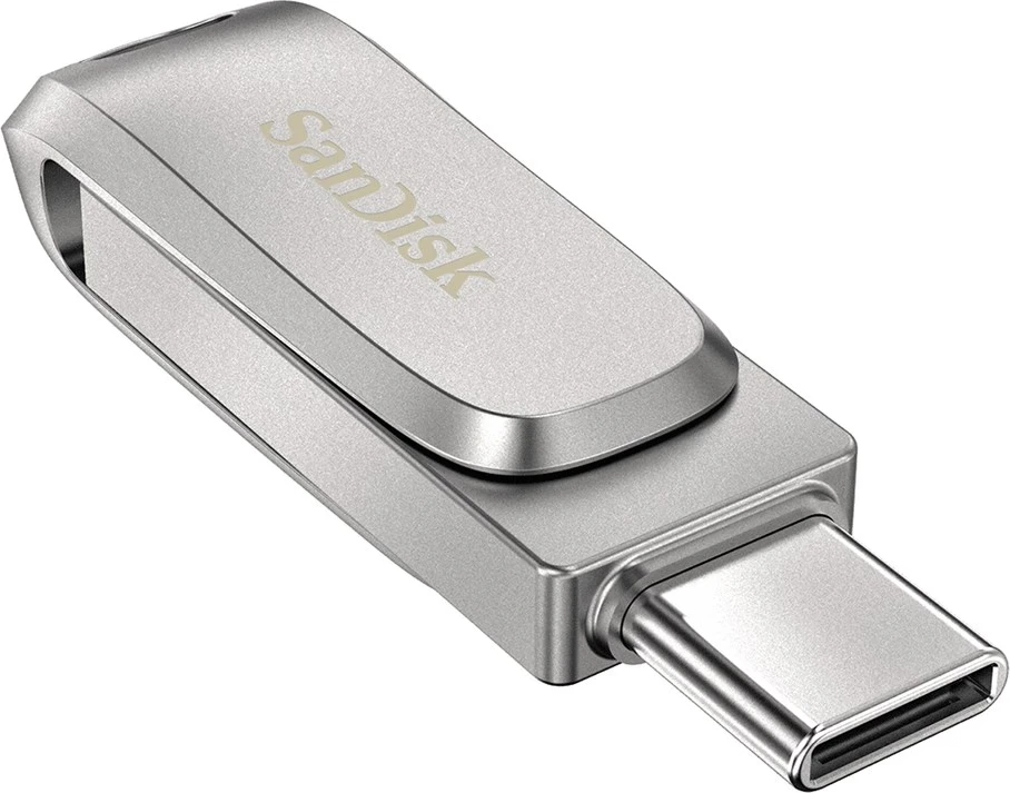 USB SanDisk Ultra Dual,  256 GB, çelik inox