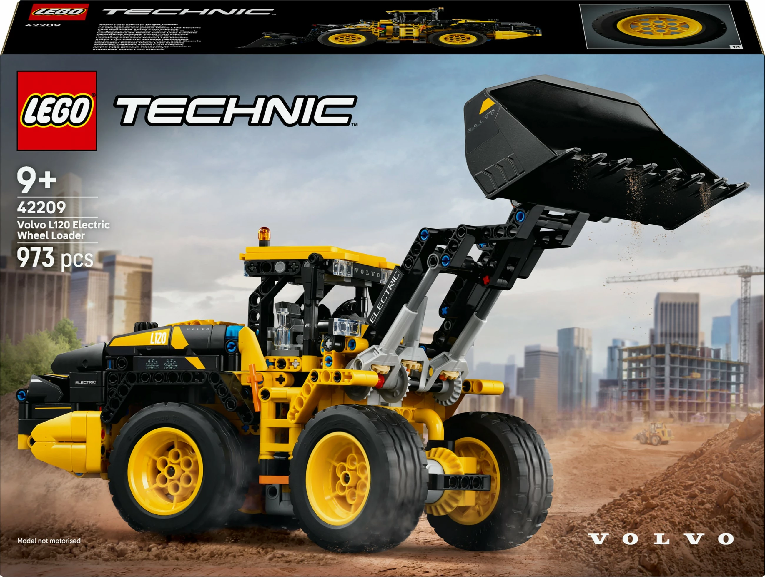 Set ndërtimi LEGO Technic Volvo L120 Electric Radlader 42209, 973 pjesë, multingjyrësh