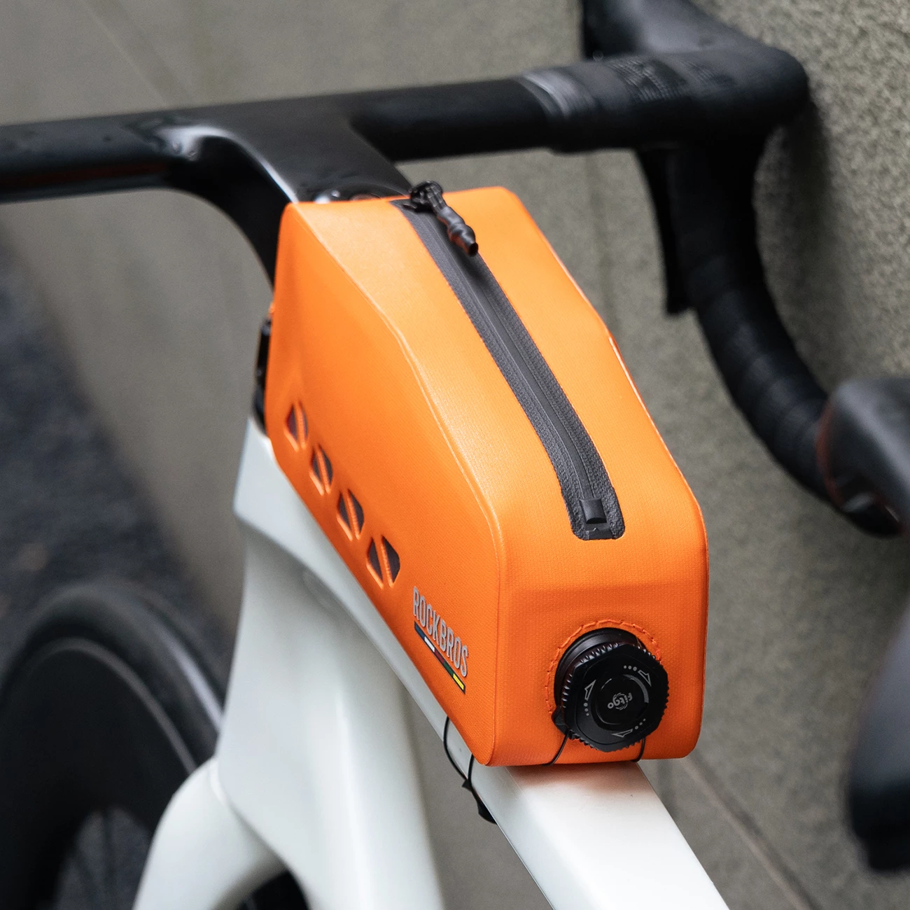 Çantë frame për biçikletë Rockbros ROAD TO SKY AS-142 1L waterproof, portokalli