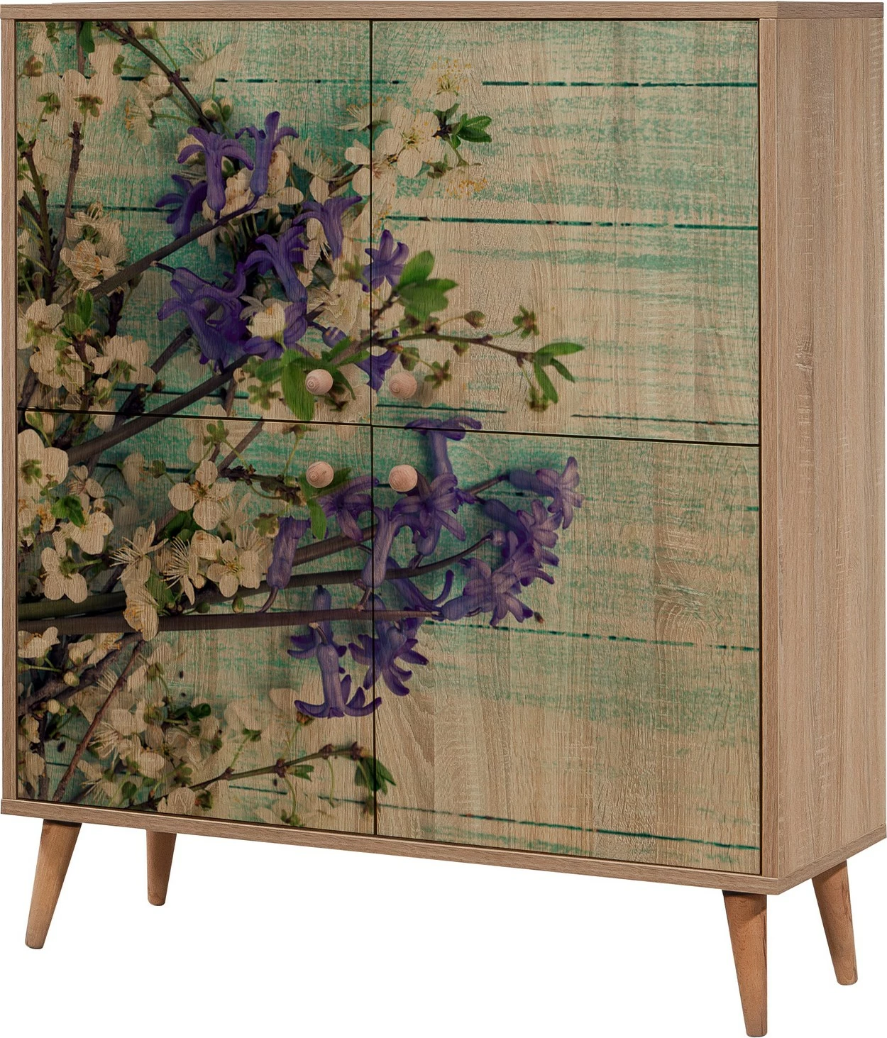 Dollap multifunksional Hanah Home, Multilux - 727, ngjyrë lisi Sonoma