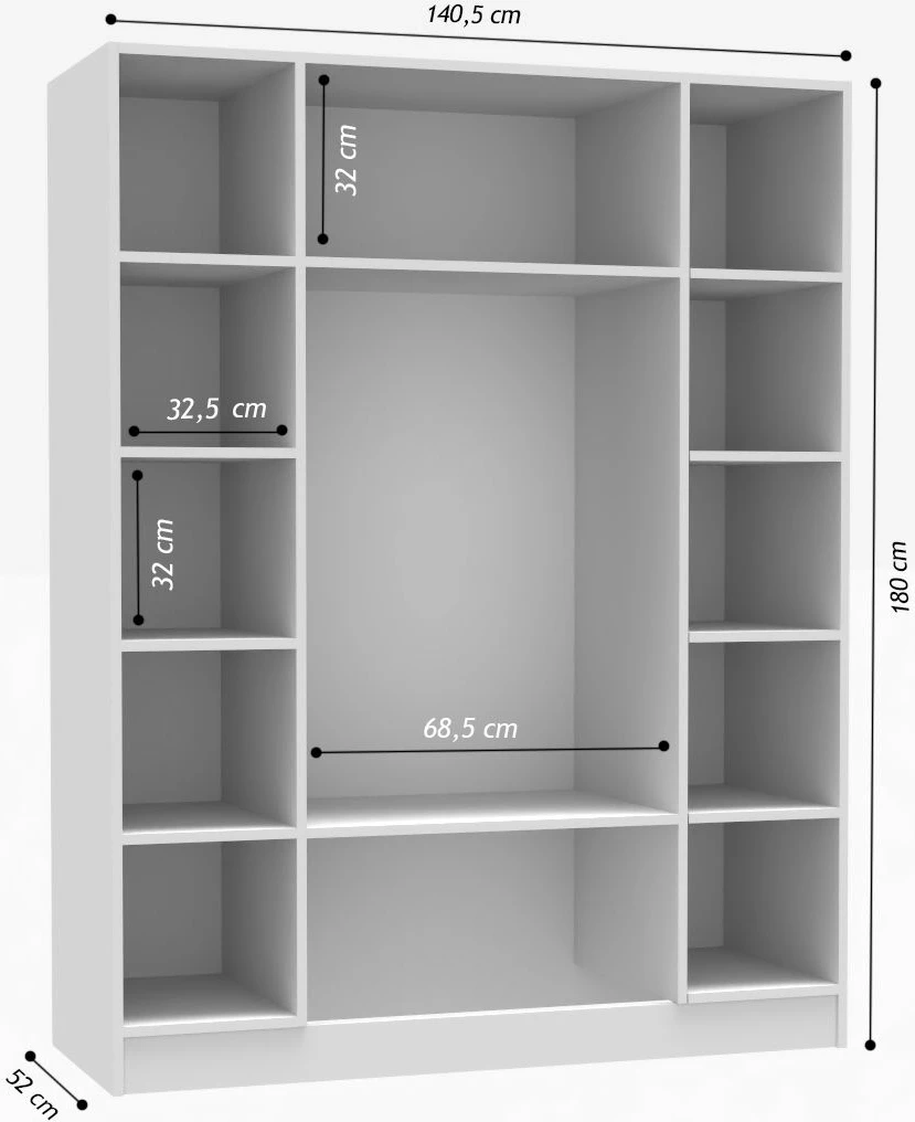 Dollap Skye Decor, i bardhë, Tavero