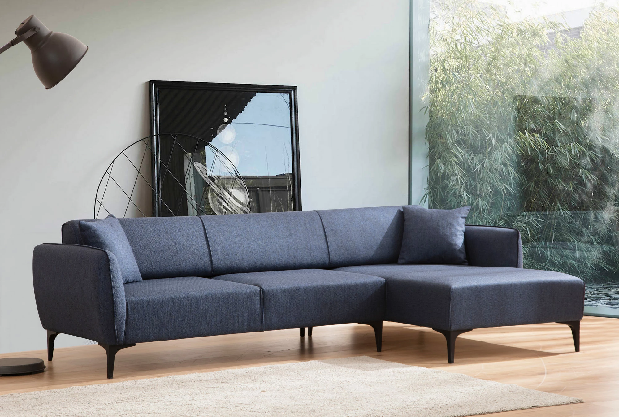 Këndare Atelier del Sofa, Belissimo, kënd i djathtë, ngjyrë kaltër