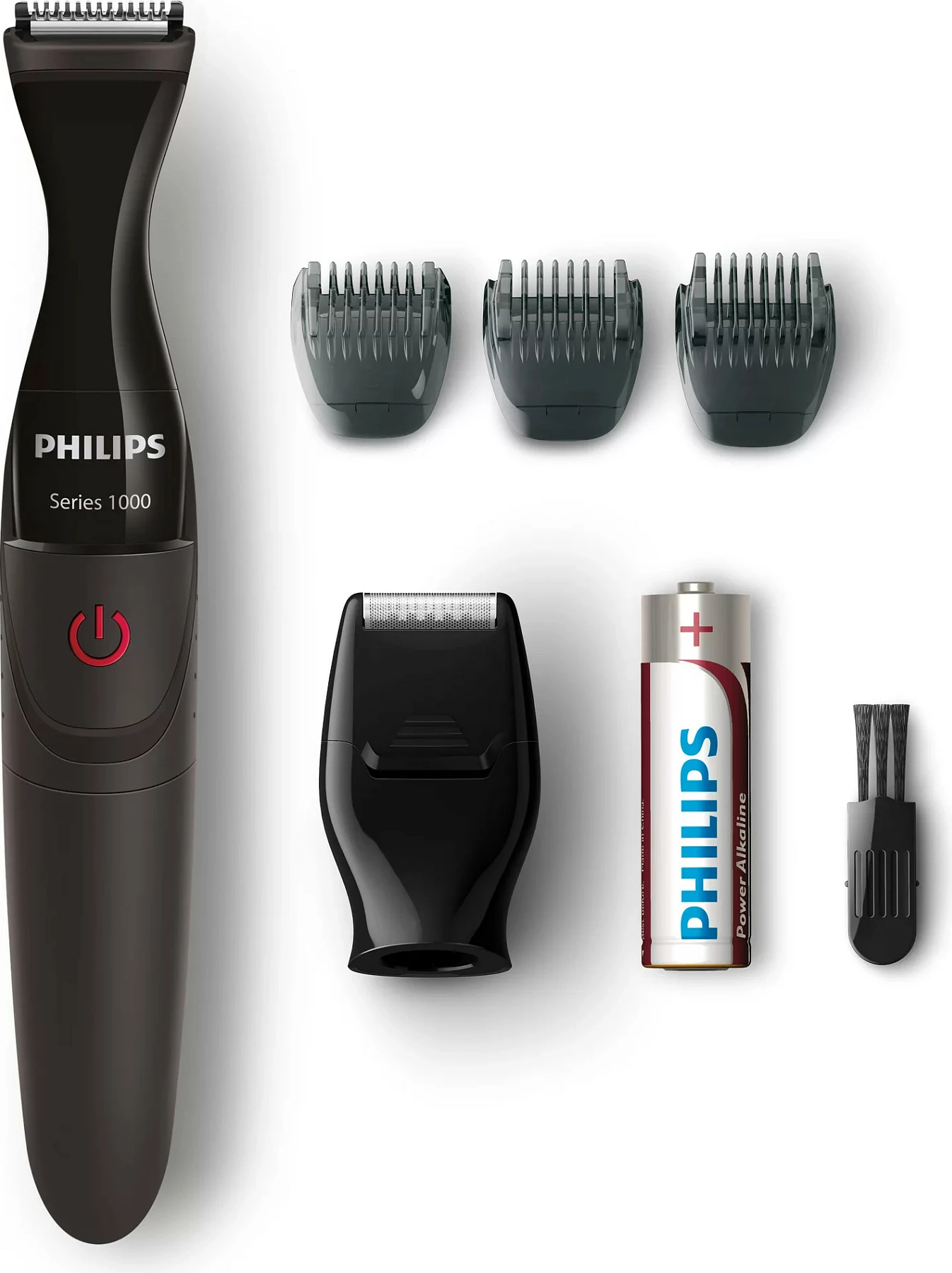 Makinë rroje Philips Multigroom MG1100/16, Series 1000, me aksesorë, e zezë
