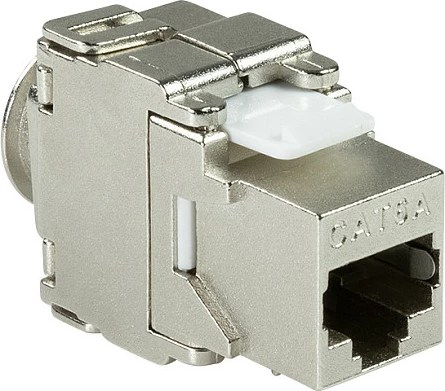 Keystone jack LogiLink EconLine Cat.6A STP RJ45, 17.2mm, 22-26 AWG, argjendtë