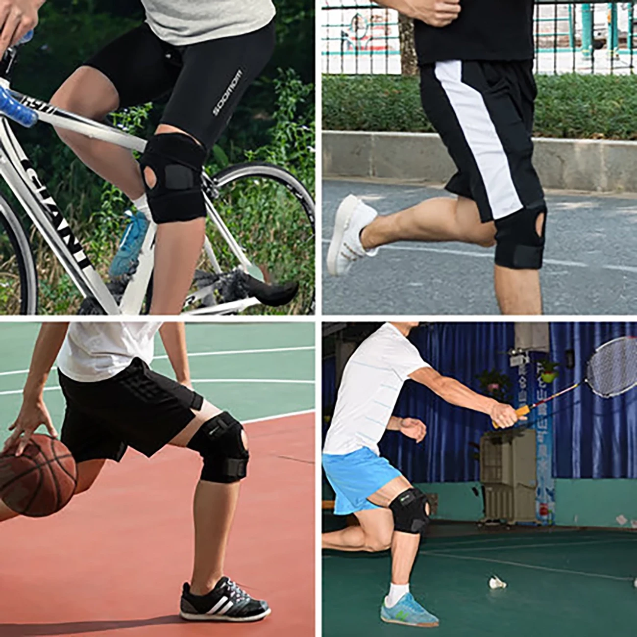 Mbrojtës gjuri sportiv Rockbros LF1106L, L, i zi