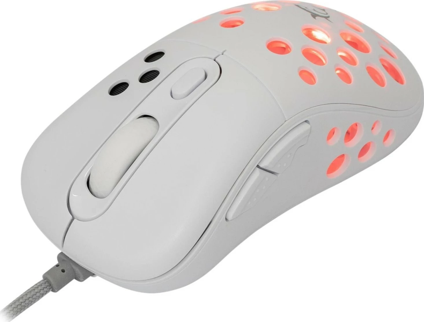 Maus gaming White Shark Azrael, 12800 DPI, RGB, USB, i bardhë