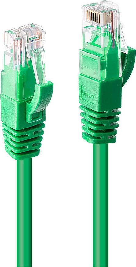 Kabllo rrjeti Lindy Cat6 U/UTP RJ-45, 0.3 m, jeshile