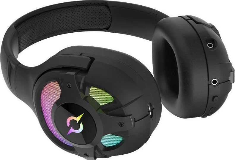 Kufje AQIRYS ARA, Wireless&BT+Wired, për lojtarë, ngjyrë e zezë