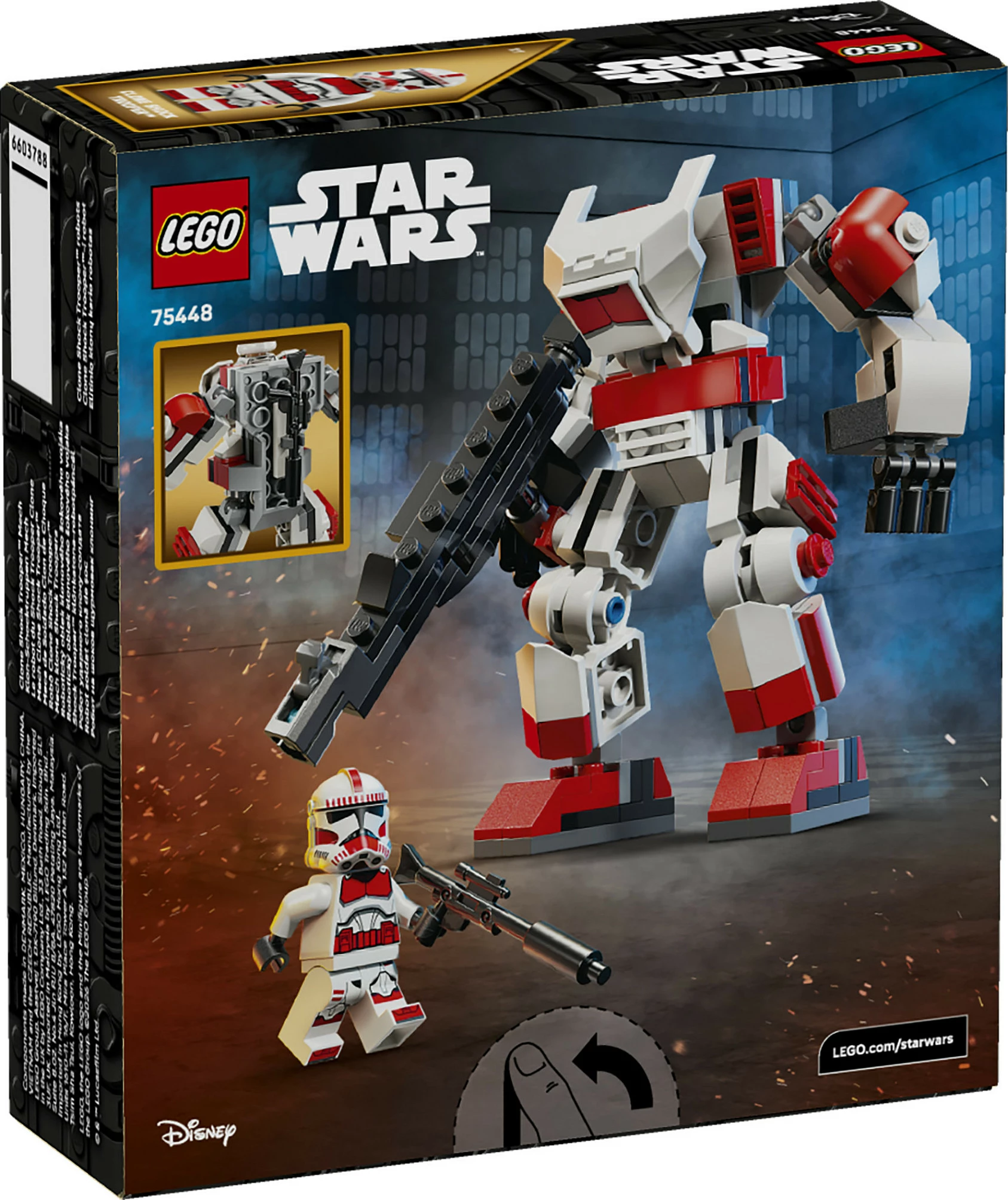 Set ndërtimi LEGO Star Wars 75448 Clone Shock Trooper Mech, 151 pjesë, shumëngjyrësh