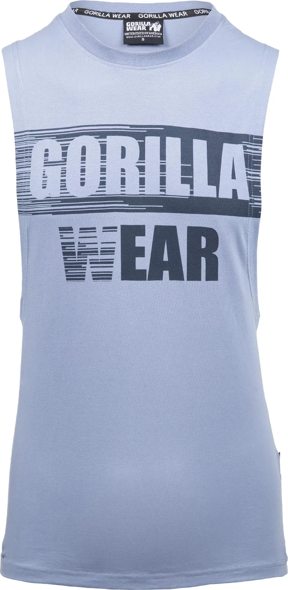 Lopez Drop Armhole Tank Top - Stonewash Blue [Madhësia: XL]