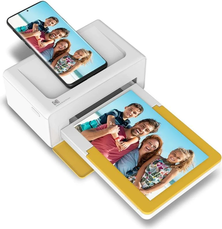Printer foto instant Kodak Printer Dock Plus 4Pass 4x6 (D460Y), verdhë/bardhë
