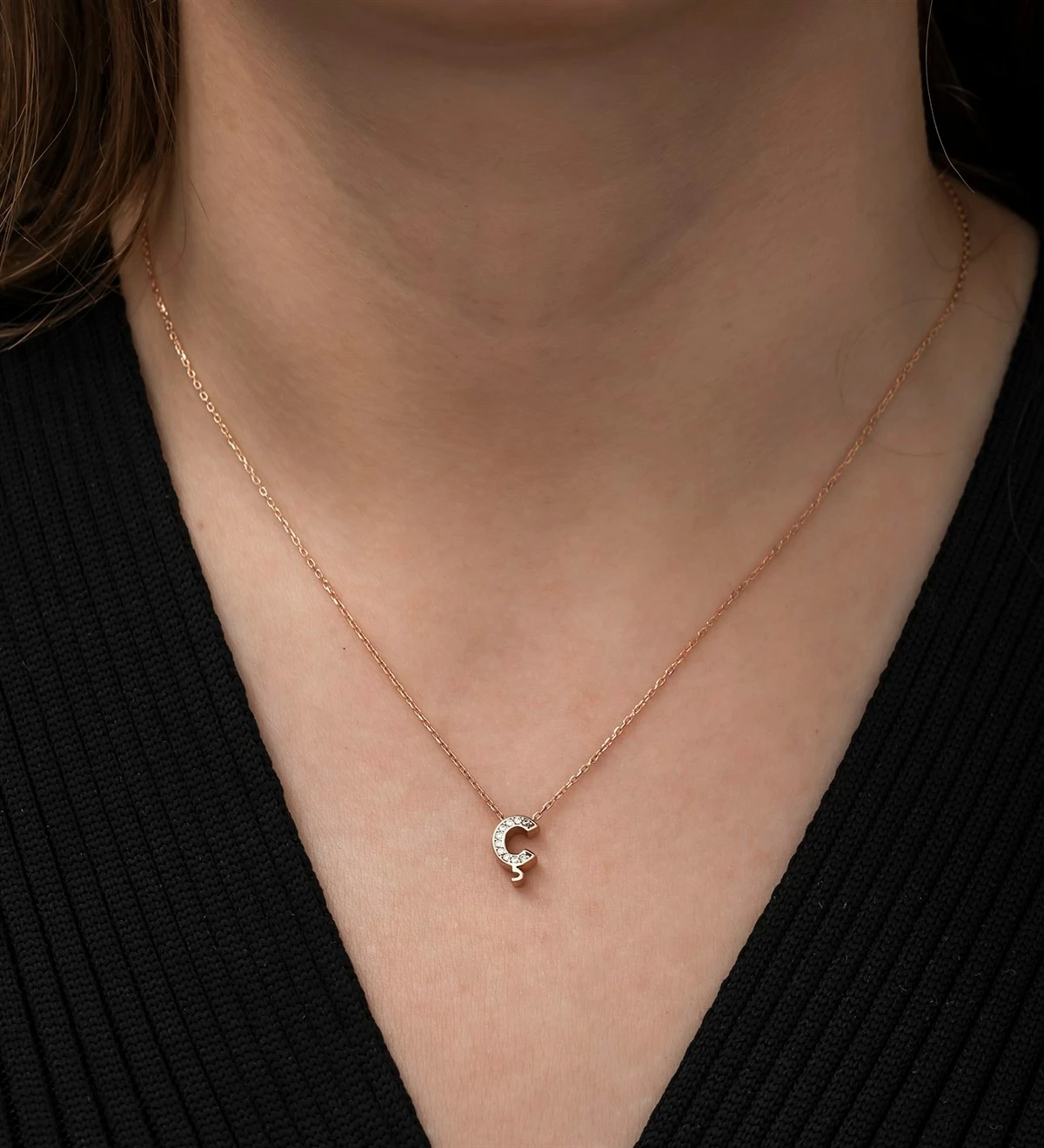 Qafore argjendi Jumeon, NRZ1187, ngjyrë ari rozë dhe e bardhë