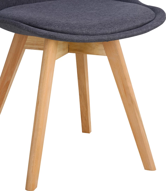 Karrige Gaston, ngjyrë gri e errët, pp-material, dru natyral, 56.5x43x83.5cm