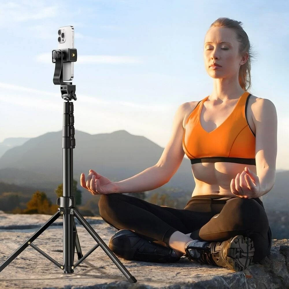 Selfie stick UGREEN LP680 me stativ dhe telekomandë, 1.8m, i zi
