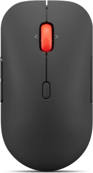 Maus Lenovo Multi-Mode Pro Plus 6050 wireless 2.4GHz + Bluetooth, DPI deri 4000, butona të programueshëm, i zi