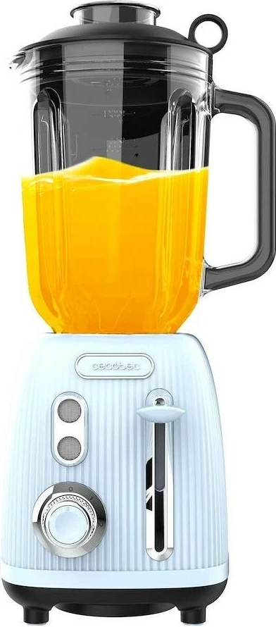 Blender Cecotec Power Black Titanium RetroBlue, 1.5L, 1200W, blu