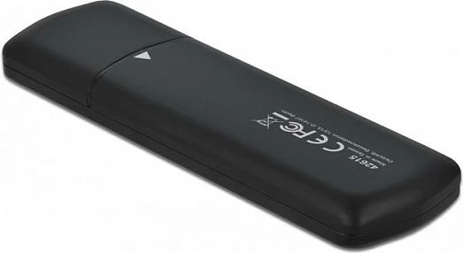 Kasë e jashtme për SSD DeLOCK 42615, M.2 NVMe, USB-C 10 Gbit/s, e zezë
