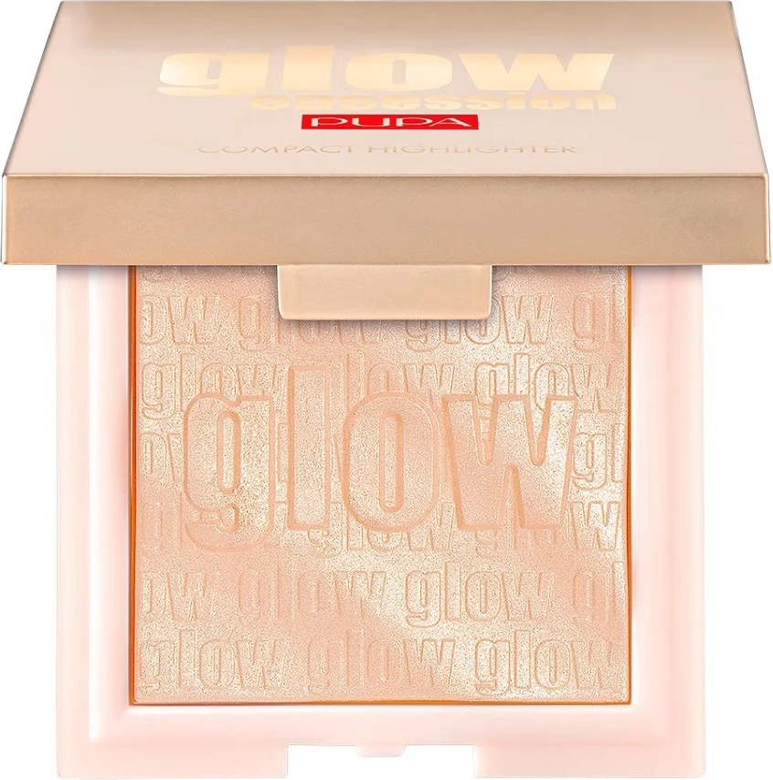 Highlighter kompakt për femra Pupa Milano Glow Obsession Compact Highlighter 100 Light Gold 6g