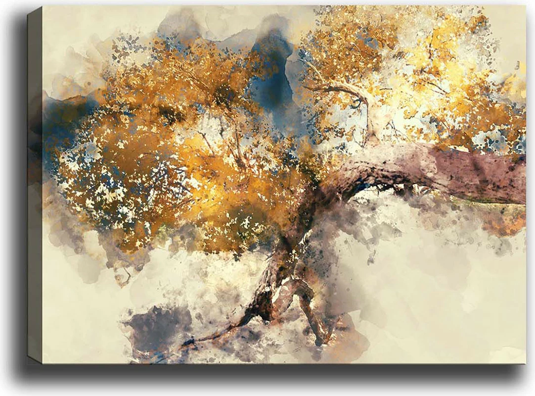 Pikturë dekorative në kanavacë, shumëngjyrëshe, 50x70cm, kornizë druri, Wallity Kanvas Tablo 223