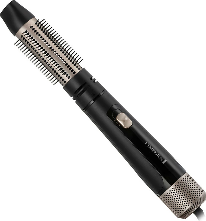 Furçë me ajër të nxehtë Remington AS7500, 1000W, jonike, me shtojca ndërruese, e zezë/shampanjë