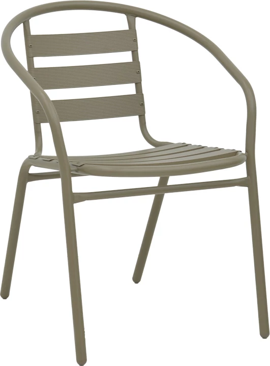 Set tavoline me karrige për terasë, 3 pjesë, ngjyrë shampanjë, D60x70cm