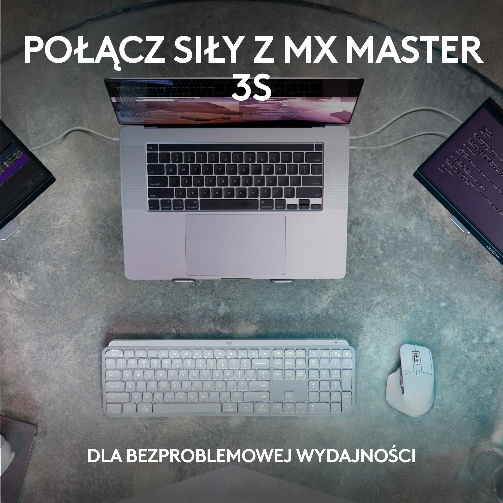 Tastierë wireless Logitech MX Keys S 920-011588, layout US INTL, me ndriçim, me numpad, gri 7