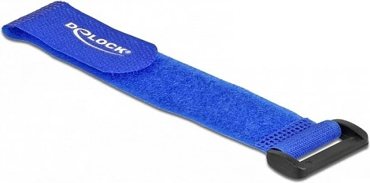 Lidhëse kabllosh me Velcro DeLOCK 190x25mm, 5 copë, blu