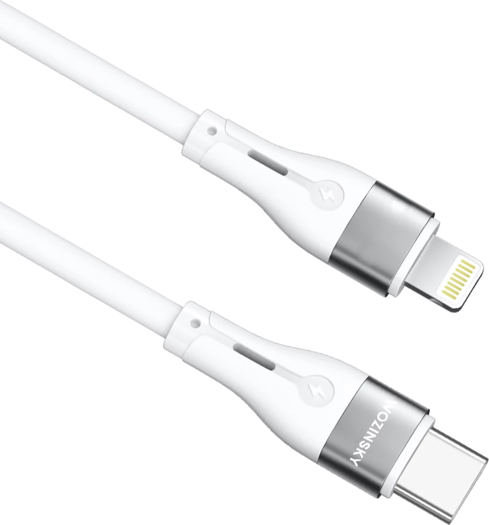 Kabllo Wozinsky WSTCL1, USB-C në Lightning, 1m, 27W, Bardhë