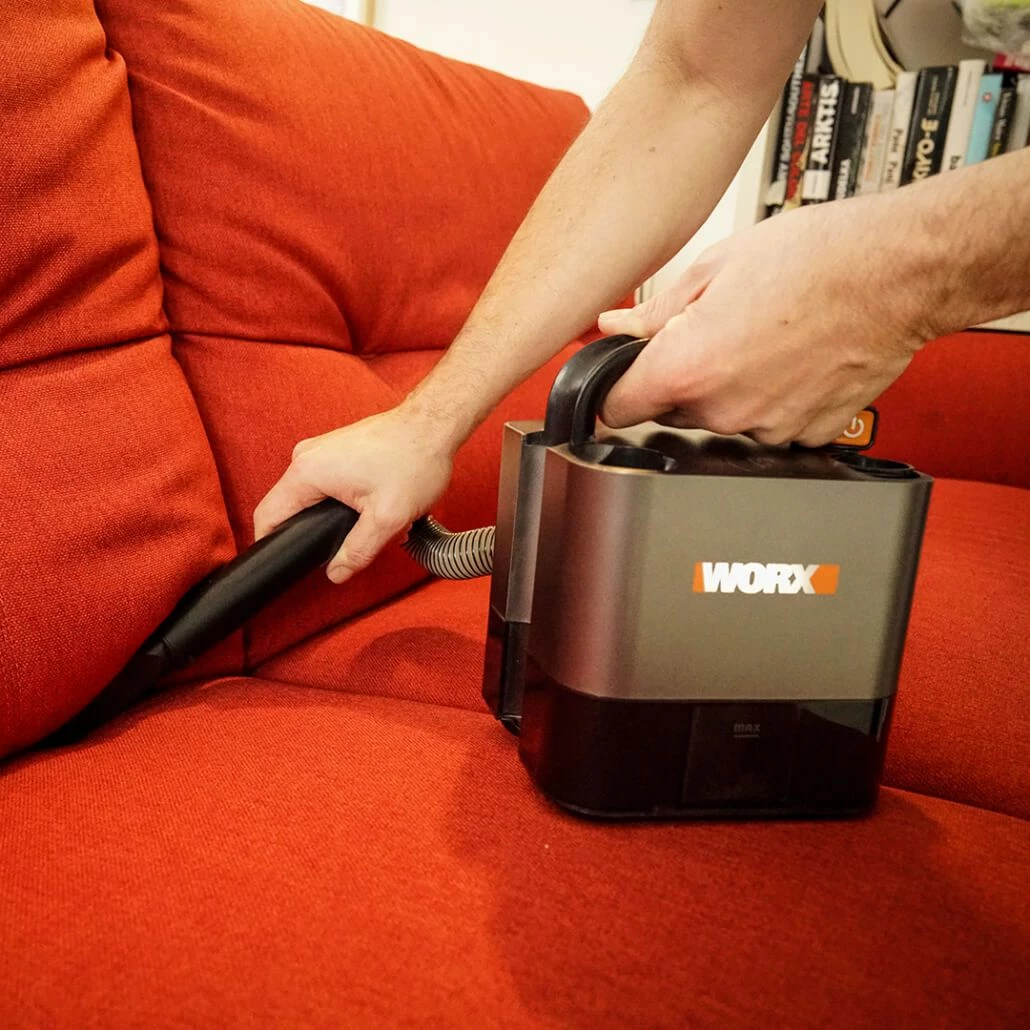 Fshesë me korrent dore Worx Cube Vac 20 V, 180 W, HEPA, 25 min, gri, set me bateri 2.0 Ah dhe karikues