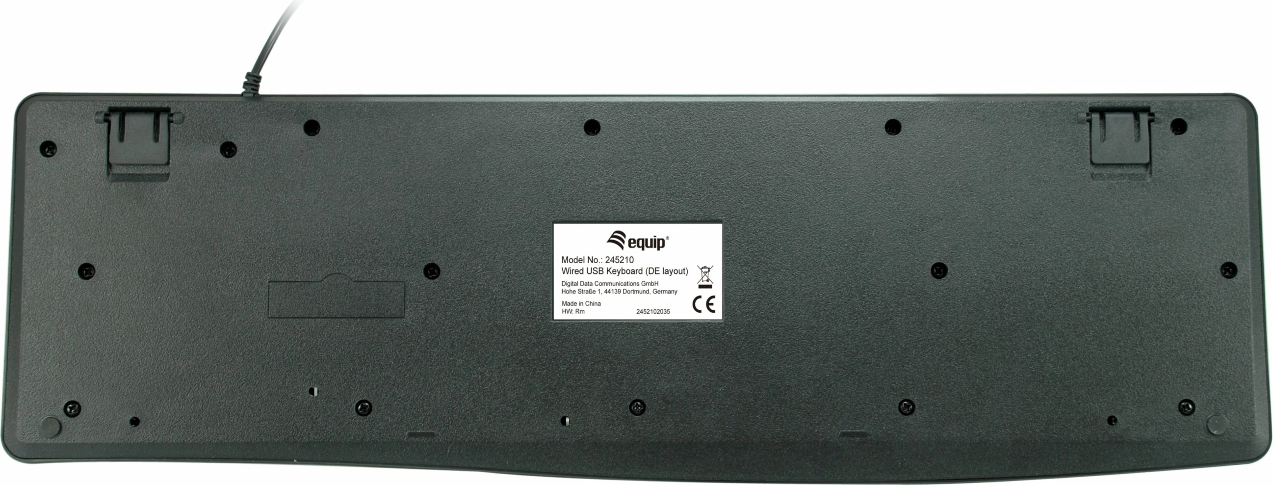 Tastierë EQUIP 100%, USB, QWERTZ, e zezë