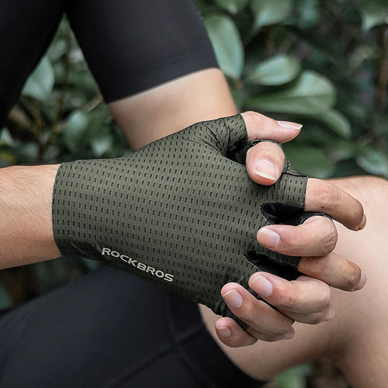 Dorëza çiklizmi Rockbros 16220041004, të shkurtra, frymëmarrëse, XL, Gjelbër