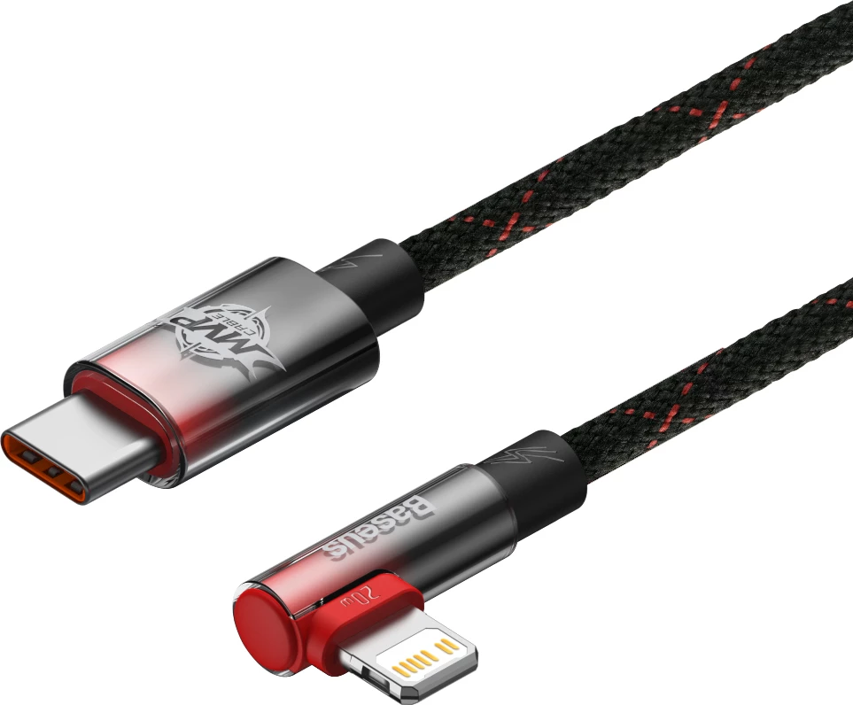 Kabllo Baseus MVP 2, USB-C në Lightning, 1m, 20W, Kuqe
