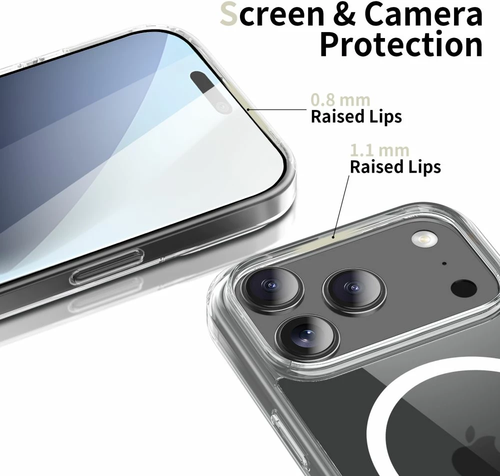 Mbështjellës Tech-Protect FlexAir Hybrid MagSafe për iPhone 17 Pro Max, i tejdukshëm, 1 copë