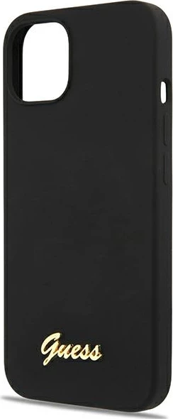 Mbështjellës Guess GUHMP13MLSLMGBK për iPhone 13 6.1", silikon, MagSafe, zi