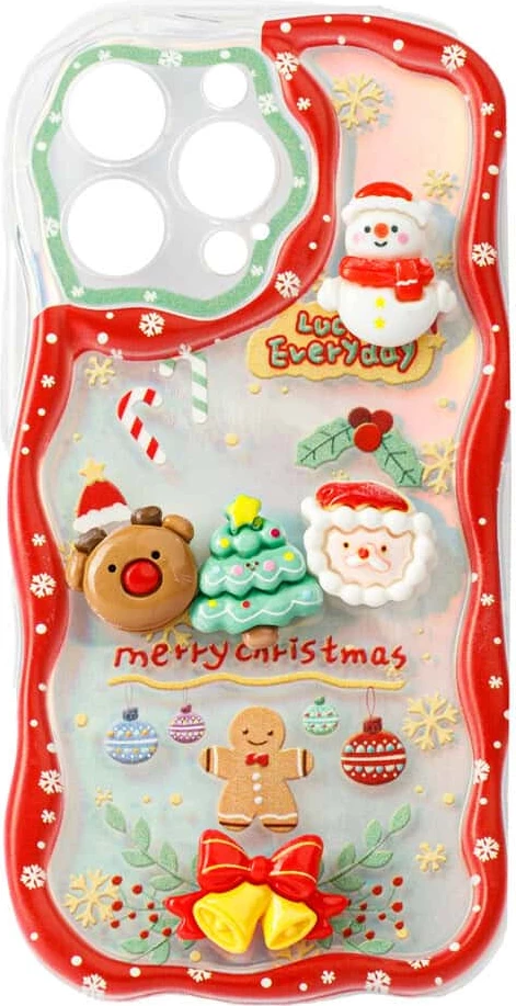 Fotroll për telefon TECH TIME Christmas Edition Red (IP16PROMAX)