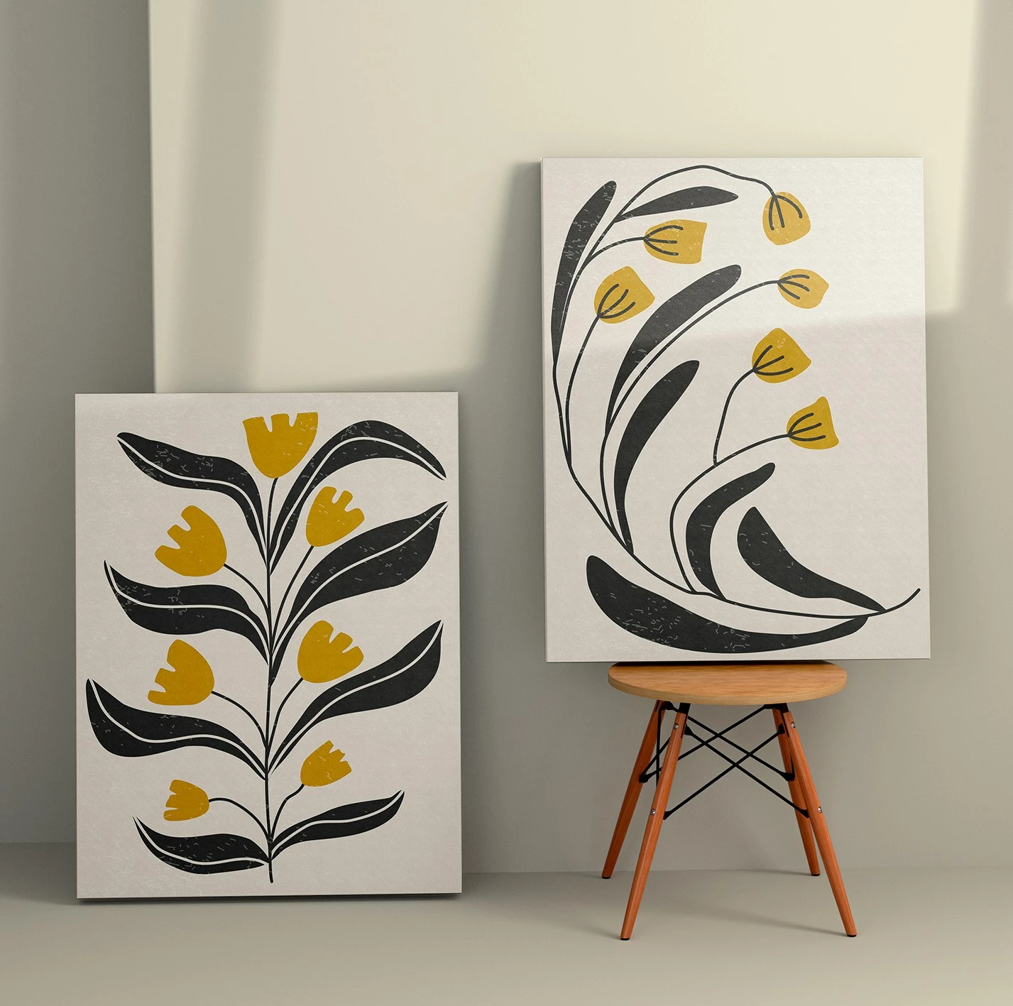 Pikturë dekorative në kanavacë (2 copë), Wallity, 2KNV4321, 50x70