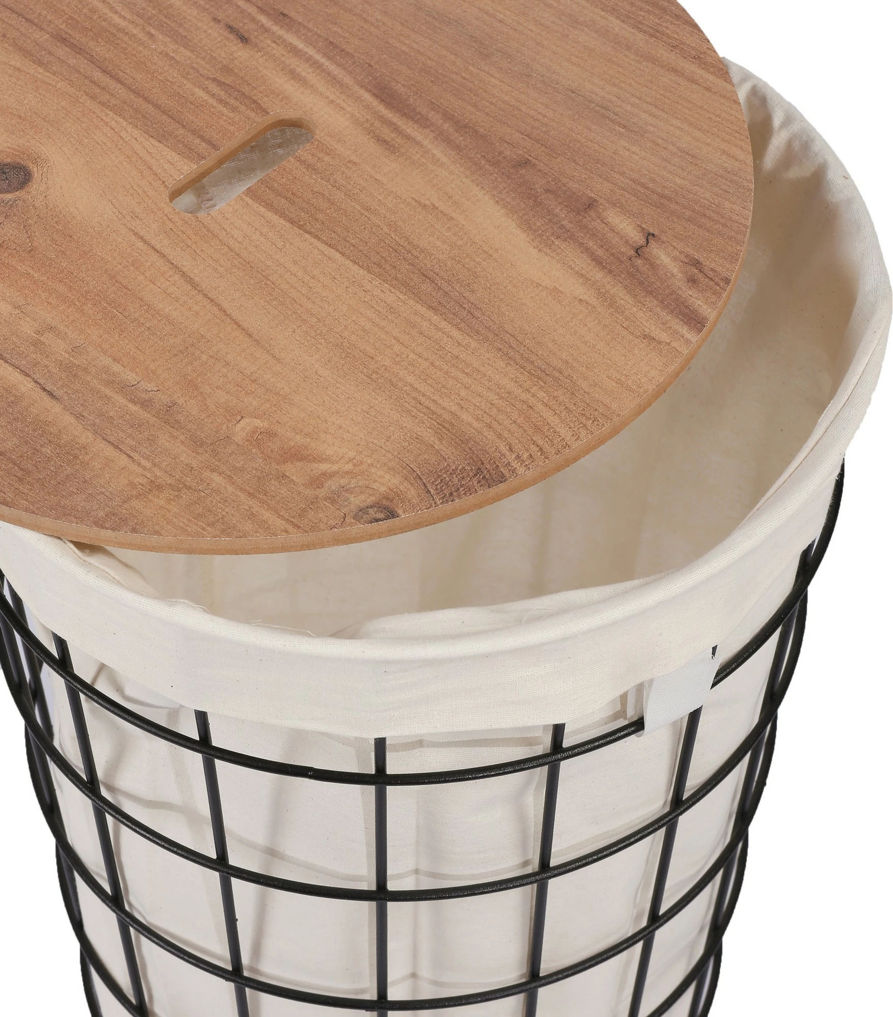 Shportë rrobash Hanah Home, ngjyrë lisi dhe e zezë