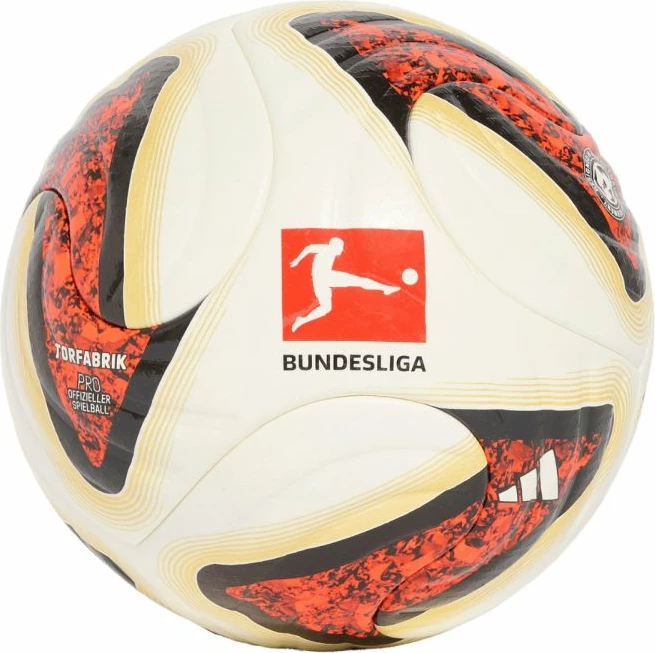 Top futbolli adidas Bundesliga 26/27 Torfabrik Pro KG6037, i bardhë-portokalli-ari [Madhësia: 5]