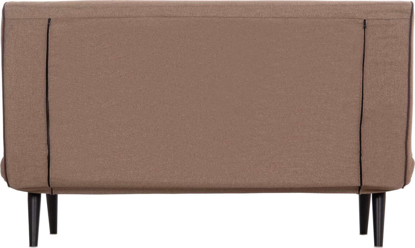 Sofabed për 2 persona ASMA, material stof, ngjyrë bezhë e errët, 143x78x84cm