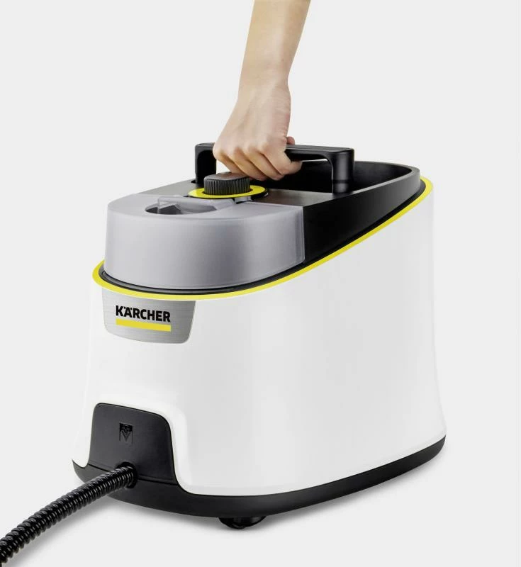 Pastrues me avull, Kärcher SC 4 Deluxe EasyFix Premium 1.513-460.0, 4.0 bar, rezervuar i heqshëm me mbushje të vazhdueshme, set aksesorësh, bardh e zi
