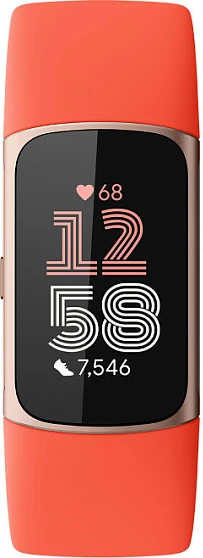 Smartwatch Fitbit Charge 6, AMOLED, GPS, NFC, 7 ditë bateri, coral