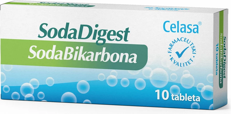 Tableta Soda Bikarbonat Soda Digest, 10 copë