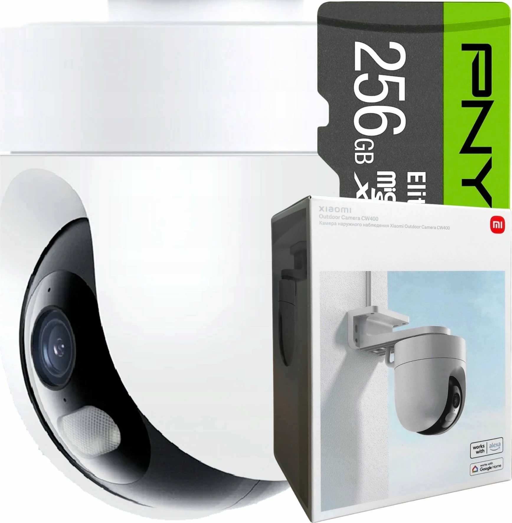 Kamerë IP Xiaomi CW400 2.5K Wi‑Fi IP66 rrotulluese 360° (EU), set me montim muri/tavani