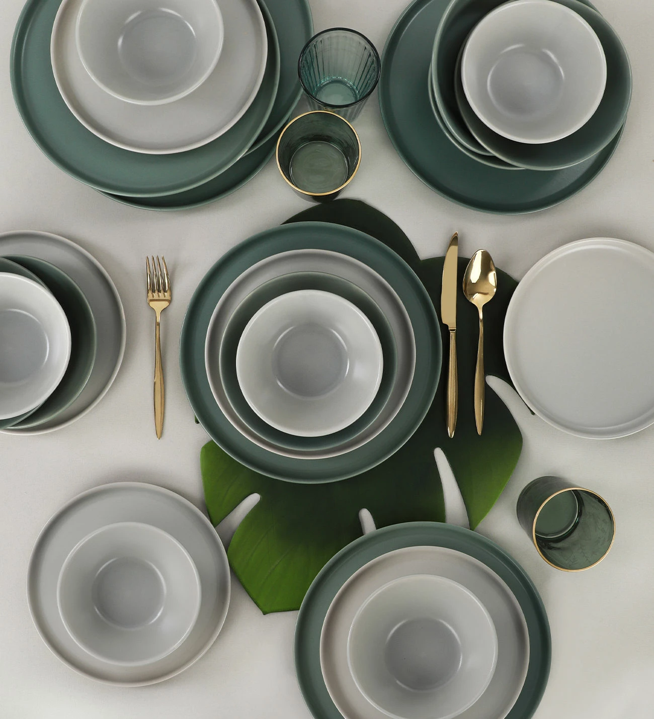 Set enësh për drekë prej qeramike, 24 copë, Hermia Concept, TY039124FX90A000000MAET000