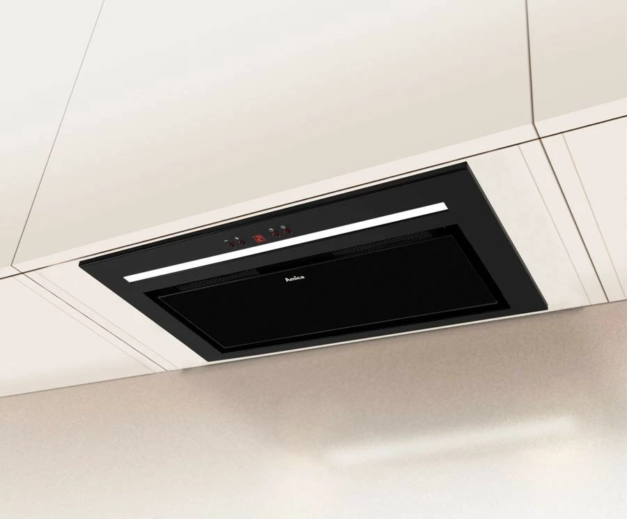 Aspirator i integrum Amica OMC6451B HC, me telekomandë, LED, i zi