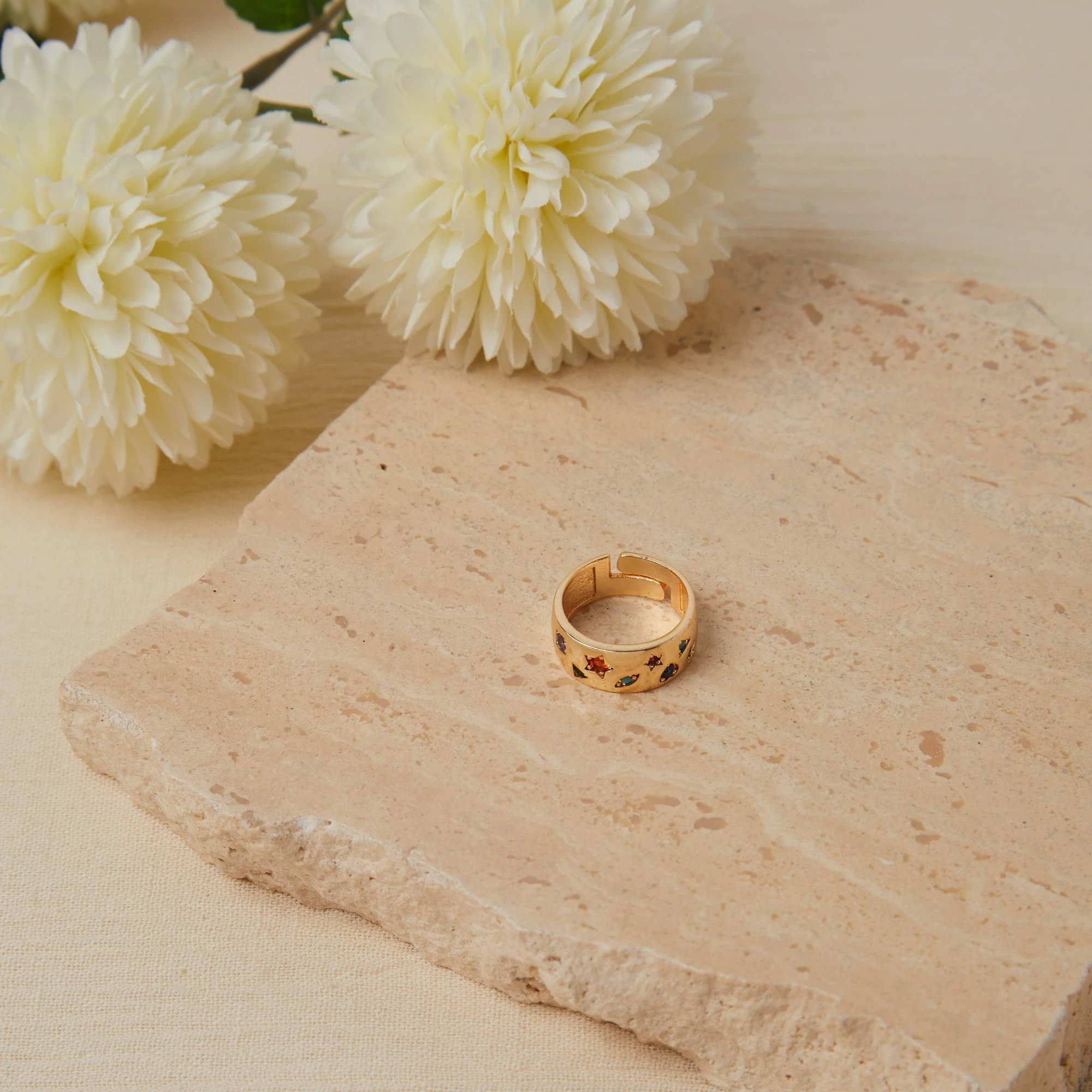 Unazë metalike Elika, ngjyrë ari, ELKYP38031